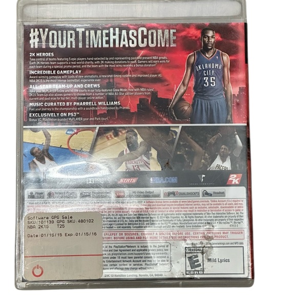 NBA 2K 15 Basketball Kevin Durant Cover PS3 PlayStation 3 Game Fun 2015 Stars - Picture 2 of 6